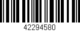 Código de barras (EAN, GTIN, SKU, ISBN): '42294580'