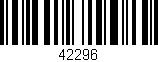 Código de barras (EAN, GTIN, SKU, ISBN): '42296'