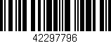 Código de barras (EAN, GTIN, SKU, ISBN): '42297796'