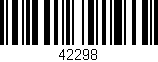 Código de barras (EAN, GTIN, SKU, ISBN): '42298'