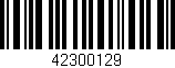 Código de barras (EAN, GTIN, SKU, ISBN): '42300129'
