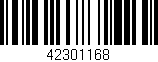 Código de barras (EAN, GTIN, SKU, ISBN): '42301168'