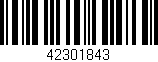 Código de barras (EAN, GTIN, SKU, ISBN): '42301843'