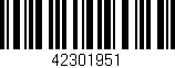 Código de barras (EAN, GTIN, SKU, ISBN): '42301951'