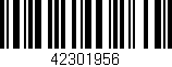Código de barras (EAN, GTIN, SKU, ISBN): '42301956'