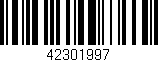 Código de barras (EAN, GTIN, SKU, ISBN): '42301997'