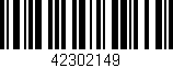 Código de barras (EAN, GTIN, SKU, ISBN): '42302149'