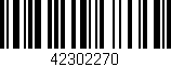 Código de barras (EAN, GTIN, SKU, ISBN): '42302270'