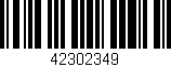 Código de barras (EAN, GTIN, SKU, ISBN): '42302349'