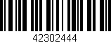 Código de barras (EAN, GTIN, SKU, ISBN): '42302444'