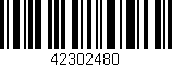 Código de barras (EAN, GTIN, SKU, ISBN): '42302480'