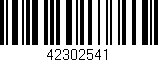 Código de barras (EAN, GTIN, SKU, ISBN): '42302541'