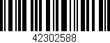 Código de barras (EAN, GTIN, SKU, ISBN): '42302588'