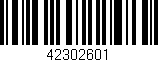 Código de barras (EAN, GTIN, SKU, ISBN): '42302601'