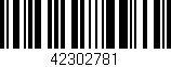 Código de barras (EAN, GTIN, SKU, ISBN): '42302781'