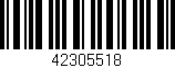 Código de barras (EAN, GTIN, SKU, ISBN): '42305518'