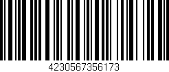 Código de barras (EAN, GTIN, SKU, ISBN): '4230567356173'