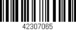 Código de barras (EAN, GTIN, SKU, ISBN): '42307065'