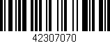 Código de barras (EAN, GTIN, SKU, ISBN): '42307070'