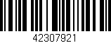 Código de barras (EAN, GTIN, SKU, ISBN): '42307921'