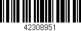 Código de barras (EAN, GTIN, SKU, ISBN): '42308951'