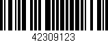 Código de barras (EAN, GTIN, SKU, ISBN): '42309123'