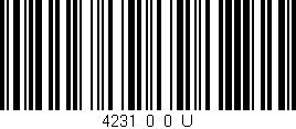 Código de barras (EAN, GTIN, SKU, ISBN): '4231_0_0_U'
