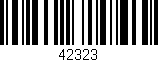 Código de barras (EAN, GTIN, SKU, ISBN): '42323'