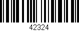 Código de barras (EAN, GTIN, SKU, ISBN): '42324'