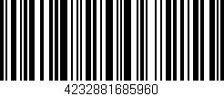Código de barras (EAN, GTIN, SKU, ISBN): '4232881685960'