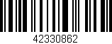 Código de barras (EAN, GTIN, SKU, ISBN): '42330862'