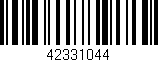 Código de barras (EAN, GTIN, SKU, ISBN): '42331044'