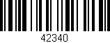 Código de barras (EAN, GTIN, SKU, ISBN): '42340'