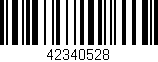 Código de barras (EAN, GTIN, SKU, ISBN): '42340528'