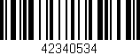 Código de barras (EAN, GTIN, SKU, ISBN): '42340534'