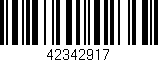 Código de barras (EAN, GTIN, SKU, ISBN): '42342917'
