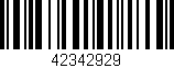 Código de barras (EAN, GTIN, SKU, ISBN): '42342929'