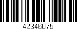 Código de barras (EAN, GTIN, SKU, ISBN): '42346075'