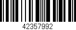 Código de barras (EAN, GTIN, SKU, ISBN): '42357992'