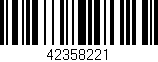 Código de barras (EAN, GTIN, SKU, ISBN): '42358221'