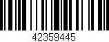 Código de barras (EAN, GTIN, SKU, ISBN): '42359445'