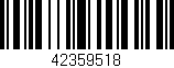 Código de barras (EAN, GTIN, SKU, ISBN): '42359518'