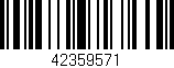 Código de barras (EAN, GTIN, SKU, ISBN): '42359571'