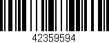 Código de barras (EAN, GTIN, SKU, ISBN): '42359594'