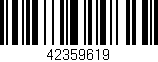 Código de barras (EAN, GTIN, SKU, ISBN): '42359619'