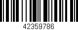Código de barras (EAN, GTIN, SKU, ISBN): '42359786'
