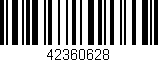 Código de barras (EAN, GTIN, SKU, ISBN): '42360628'