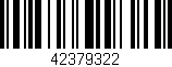 Código de barras (EAN, GTIN, SKU, ISBN): '42379322'