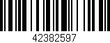 Código de barras (EAN, GTIN, SKU, ISBN): '42382597'