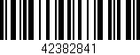 Código de barras (EAN, GTIN, SKU, ISBN): '42382841'